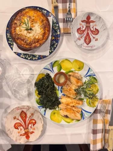 Lasagna e secondi della casa